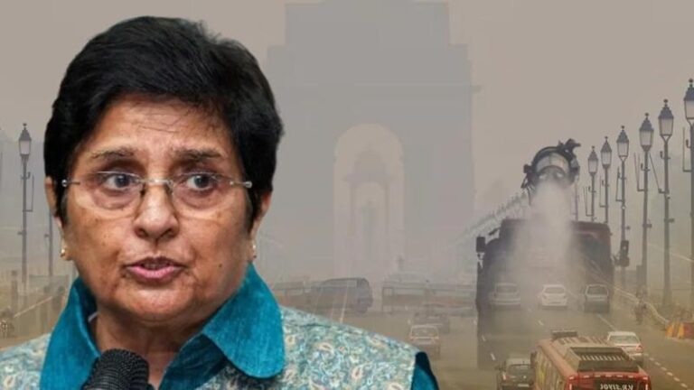 जहरीली हवा से बेहाल दिल्ली, AQI 461 पार, किरण बेदी की सख्त चेतावनी