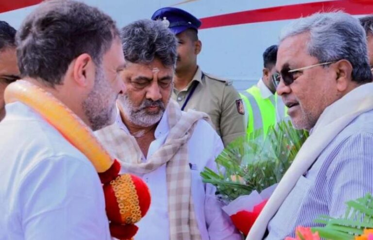 नेतृत्व परिवर्तन की अटकलों के बीच राहुल गांधी से मिले सिद्धरमैया और डी.के. शिवकुमार
