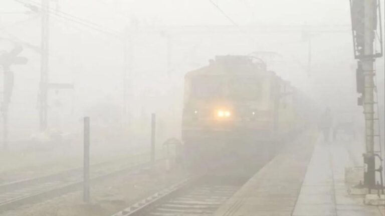 कोहरे की मार से दिल्ली की रेल रफ्तार थमी, कई सुपरफास्ट व राजधानी ट्रेनें घंटों लेट